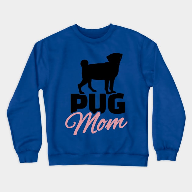 Pug Mom Crewneck Sweatshirt by Likkey